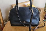 Coach Black Leather Hand/Shoulder Bag / NEW