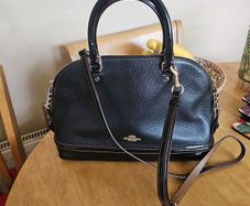 Coach Black Leather Hand/Shoulder Bag / NEW
