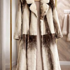 mink real fur coat