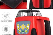 New red Beam Auto Self Levelling Rotating Rotary Laser Level with receiver kit