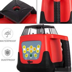 New red Beam Auto Self Levelling Rotating Rotary Laser Level with receiver kit