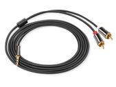 New 3m Premium 3.5mm Jack Male to 2x RCA Signal Cinch Male Audio Cable #1360