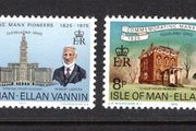 1975 Isle of Man Manx Pioneers in Cleveland, Ohio Commemorative Stamps Mint Never Hinged (MNH)