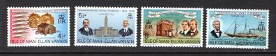 1975 Isle of Man Manx Pioneers in Cleveland, Ohio Commemorative Stamps Mint Never Hinged (MNH)