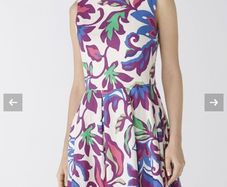 German brand Oui Dress - Purple Green - DE 38 UK 12 - BNWT RRP 200