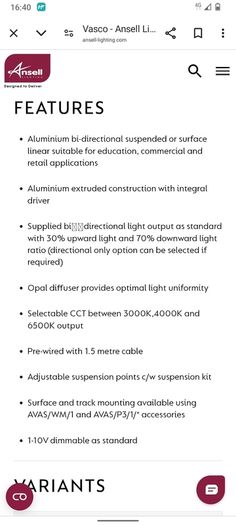 Home or Office Light Fittings