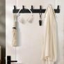Coat Hooks Wall Mounted, 2 Packs Coat Hangers Wall Mounted with 6 Hooks, Rust-Proof Coat Racks for Jackets, Bags, Hats and Scarves, Wall Hanger for Bedroom, Bathroom, Kitchen (Black) Image 6