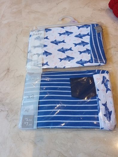 F&F  Baby Boy Pyjamas X 2 Pairs.   Age 3-6 months.  B.N.W.T