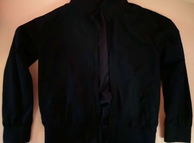 Kids fashionable stylish light jacket in dark navy - size/age 8-10 years - perfect match for a suit - classy coat jumper