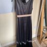 Vera Wang Mocha Bridesmaid Dress with Belt Size 10-12 Image 4