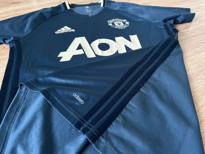 Manchester United set of TWO player issue football training jersey shirts