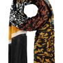 SAMOON. SALE New Large Scarf/ Shawl From Samoon. In Shades Of Brown, Black Mustard And White .l Image 3