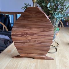 Lamp - timber with moving lathes for you to shape to your liking