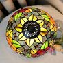 Lamp - Rose Flower Stained Glass Table Lamp 8x8x14 Inches - Rose Flower Style Desk Reading Light - Bedroom & Living Room Decor Image 6