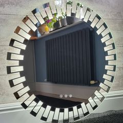 LED Bathroom Mirror Makeup Antifog Dual LED