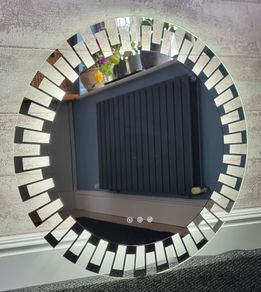 LED Bathroom Mirror Makeup Antifog Dual LED