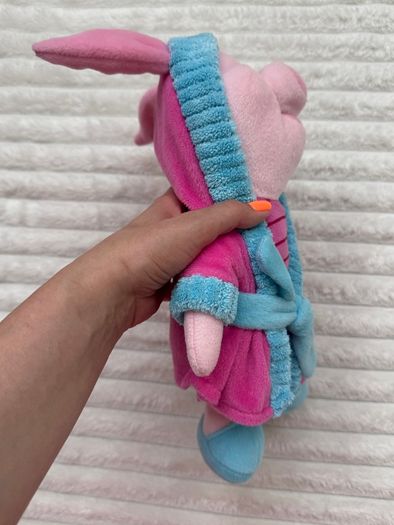 Disney Winnie The Pooh Piglet In Dressing Gown Robe approx. 35 cm. Plush Used Please see photos