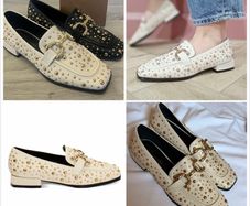 Kate Appleby peniston collection loafers studded gold neutral chic sophisticated new