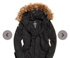 Superdry Military Parka Black