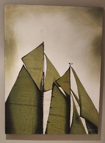 Large centerpiece painting