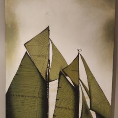 Large centerpiece painting