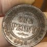 MS 1915 H One Penny Australia Rare coin in this condition and valuable See pics and description Image 4