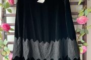 skirt Bnwt velvet skirt Aline size 38 10/12