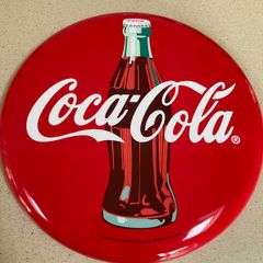 Coca Cola Metal Wall Sign Used