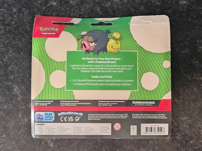 FREE Tracked Shipping. Pokemon Back to School 2023 Lechonk Eraser 2-Pack Blister