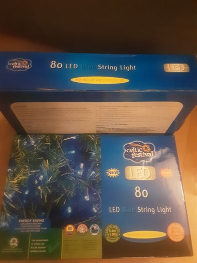 Christmas Lights .. 80 Blue Led x 2 at 14euro each or 22.00euro for Both .. Heavily