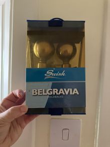 Antique brass holdbacks
