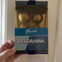 Antique brass holdbacks