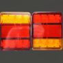 2pcs 8LED Rear Tail Lights Lamps Trailer Truck Caravan Bus Tailights Image 4