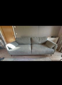 2 and 3 seater Green fabric sofa set