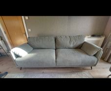 2 and 3 seater Green fabric sofa set