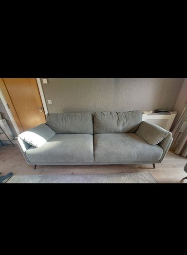 2 and 3 seater Green fabric sofa set
