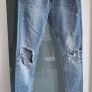 BERSHKA Ripped Skinny Jeans Sz 10UK Image 10