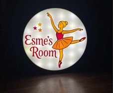 Custom Name Girls room Lightbox