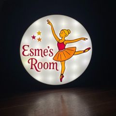 Custom Name Girls room Lightbox
