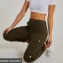 Pink Vanilla Khaki Multi Pocket Cuffed Cargo Pants, size 8 Image 4