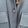 shacket jacket powder blue with pearl detail gallery Dunnes stores medium Image 4