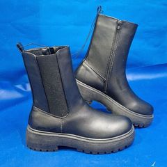 New Look Chunky Platform Chelsea Boots  Black  Size UK 4 / EU 37 Brand New