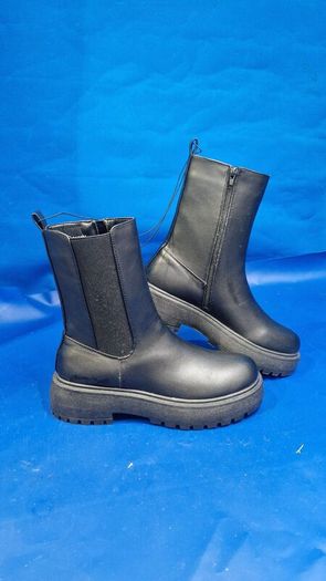 New Look Chunky Platform Chelsea Boots  Black  Size UK 4 / EU 37 Brand New