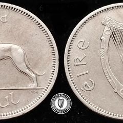 [#10] - Ireland 1967 | 6 Pence | Wolfhound | KM.13a