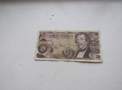 Austria 20 schilling note 1969