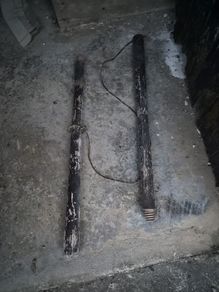 Antique Irish Wooden Threshing Flail