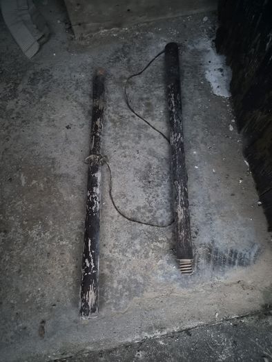 Antique Irish Wooden Threshing Flail