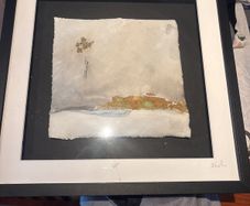 Porcelain ceramic art framed