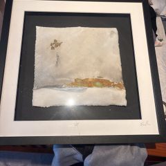 Porcelain ceramic art framed