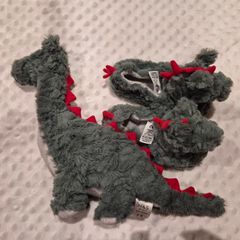 Marks and Spencer dino slipper size 6 (23) and soft toy set